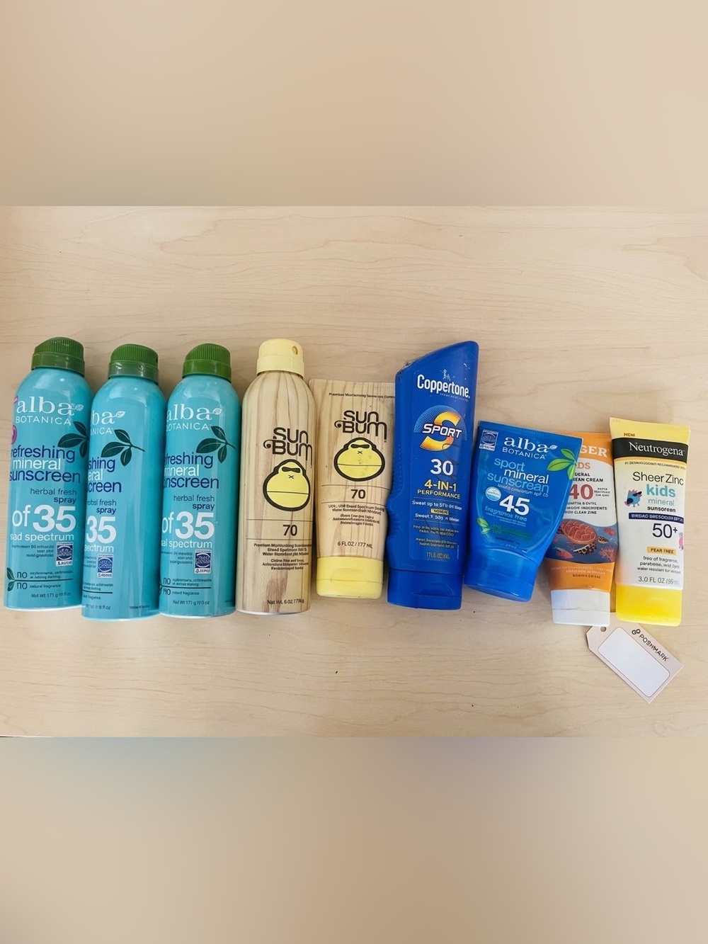 Alba sun bum lot mixed SPF 70 Moisturizing Sunscreen Lotion Yellow pre owned